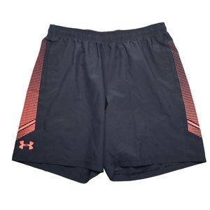 Under Armour Shorts Mens Size XL Black Heat Gear Running Athletic Pockets